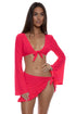 Luli Fama Cosita Buena Bell Sleeve Crop Top